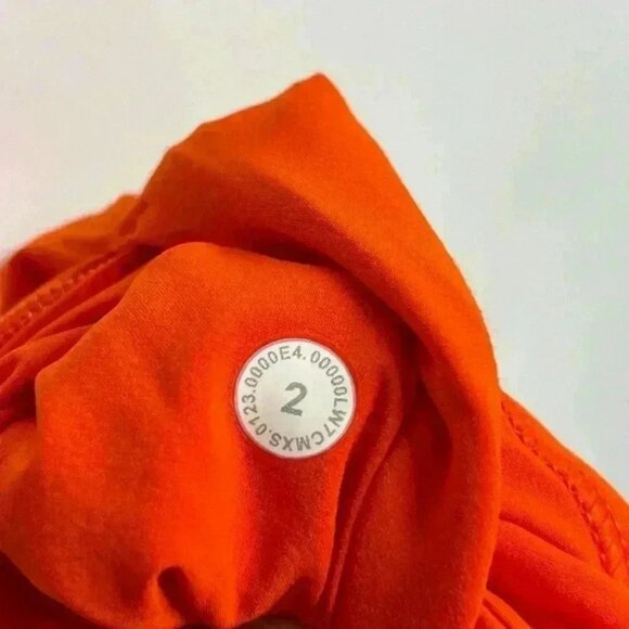 Lululemon NWT Track That High-Rise Lined Short 5" Solar Orange - Picture 8 of 10
